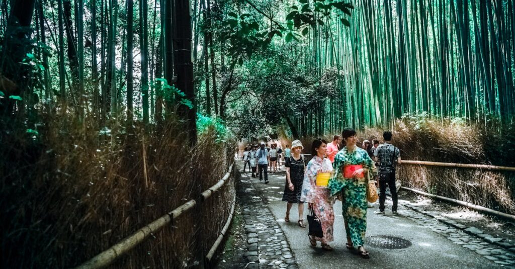 日本に一時帰国した外国人が格安SIMで通信しているイメージ