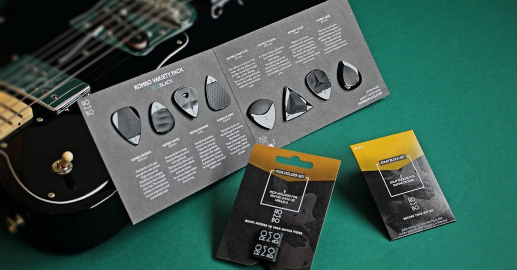 有名な楽器ブランドのロゴが並ぶ。Fender、Gibson、Yamaha、Selmerなどのブランド一覧イメージ