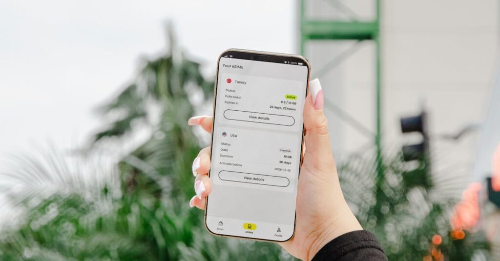 5G対応の格安SIMが安価で高速なデータ通信を提供している様子