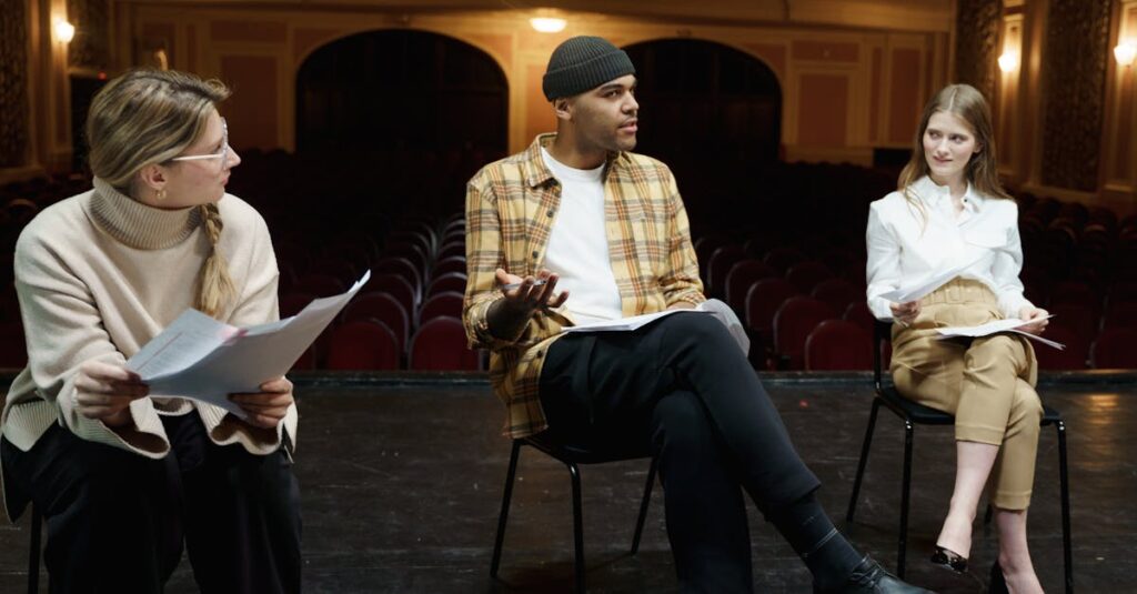 英会話教室を体験した主婦たちのリアルな声を紹介するイメージ画像。年齢別の学び方や満足度が描かれたシーン。