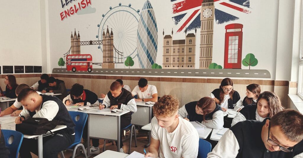 子ども向け英会話スクール選びで失敗しないためのチェックリストを見ている親の様子