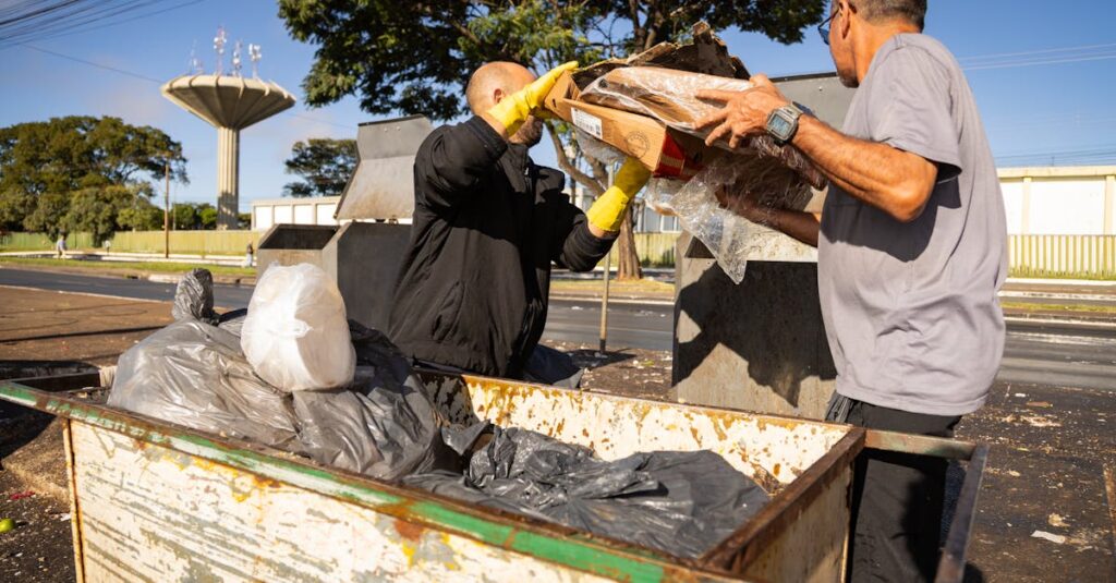 不用品回収料金の見積もりを見ながら悩む利用者。料金体系や追加費用を確認する場面