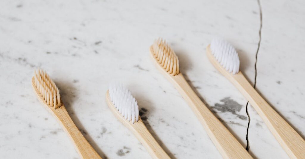 奇跡の歯ブラシの毛先を拡大した画像。極細で密集した毛が歯の溝にもフィットする構造。