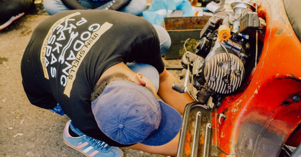 給湯器のトラブルに迅速対応する修理スタッフの様子