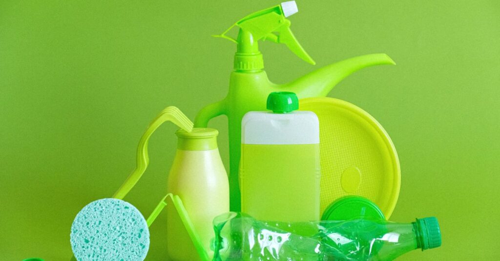 おそうじ革命で使用される安全で環境にやさしい洗剤のイメージ