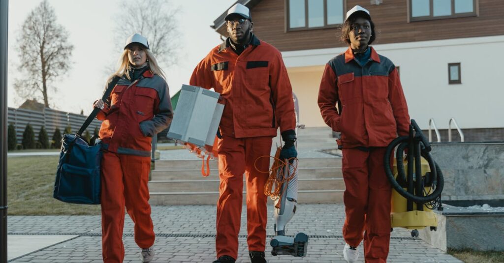 ユーザーが希望するクリーニングサービス内容と対応エリアをユアマイスターの画面で選択している様子