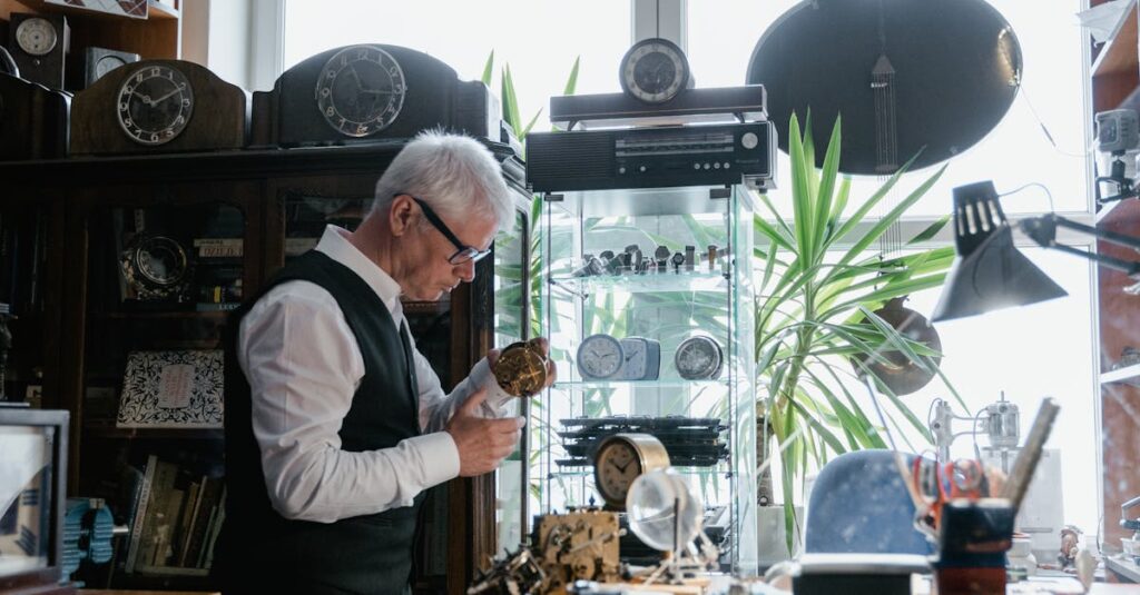 高齢者の家を訪問して丁寧に給湯器対応する技術者