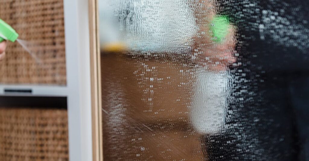 おそうじ革命のスタッフが作業当日に清掃をしている様子の写真